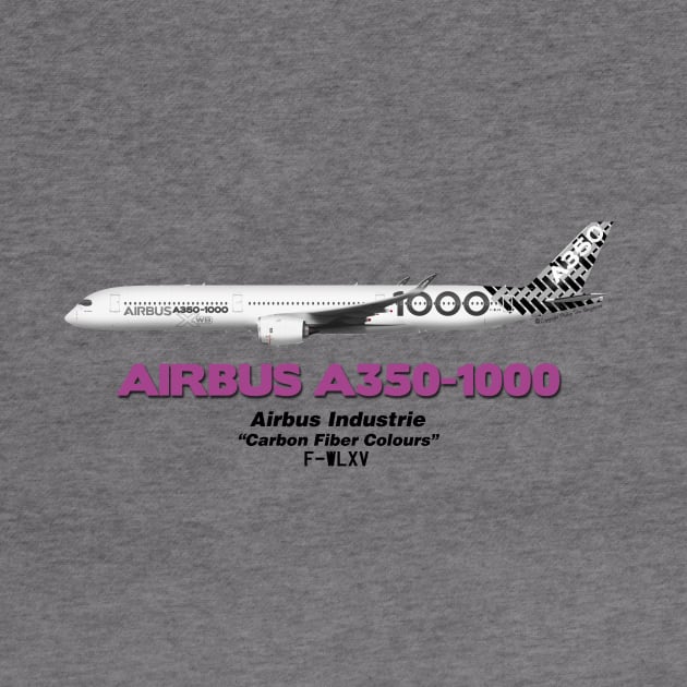 Airbus A350-1000 - Airbus Industrie "Carbon Fiber Colours" by TheArtofFlying